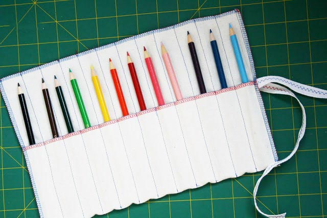 DIY กระเป๋าดินสอแบ่งช่องสไตล์เด็กวัยเรียน